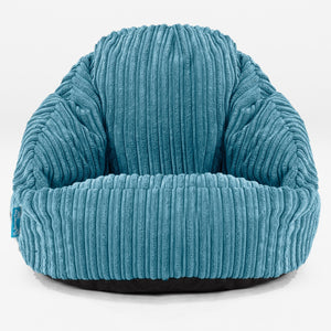 Puf para Niños Bubble 1-3 años - Pana Clásica Egeo Azul