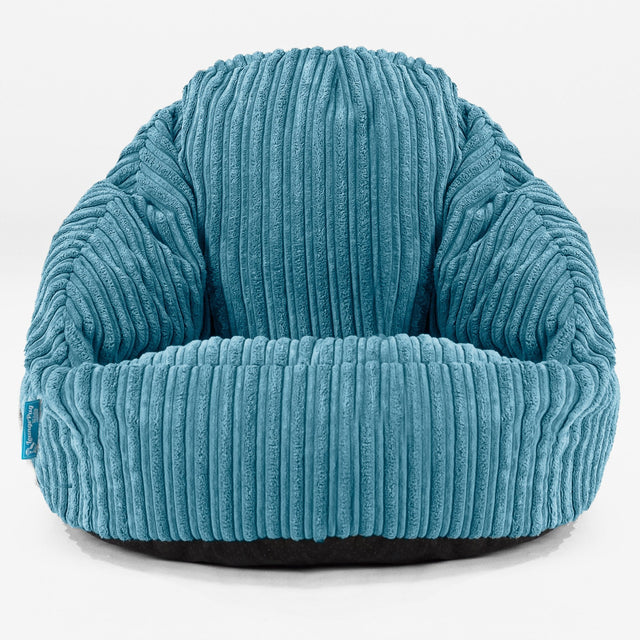 Puf para Niños Bubble 1-3 años - Pana Clásica Egeo Azul 01