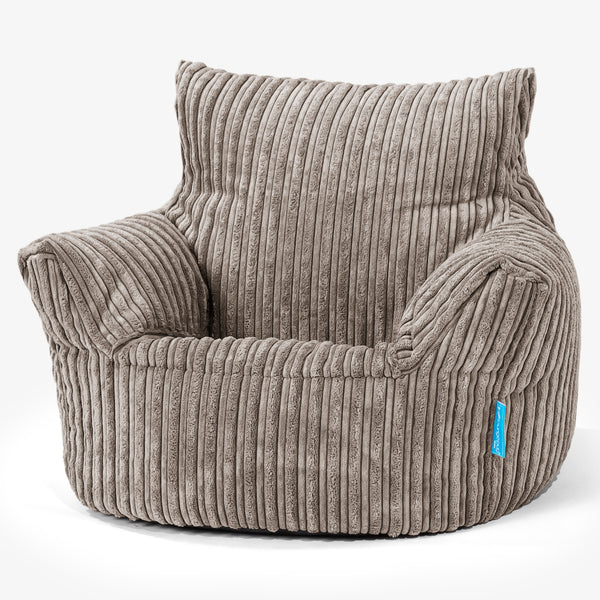 Puff Sillón para niños 1-3 años - Pana Clásica Marrón empolvado 01
