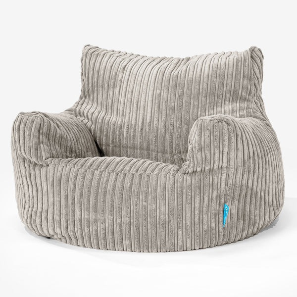 Puff Sillón para niños 3-8 años - Pana Clásica Visón 01