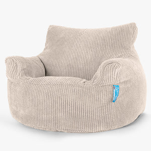 Puff Sillón para niños 3-8 años - Pompón Crema