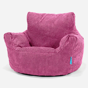 Puff Sillón para niños 1-3 años - Pompón Rosa