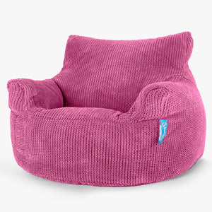 Puff Sillón para niños 3-8 años - Pompón Rosa