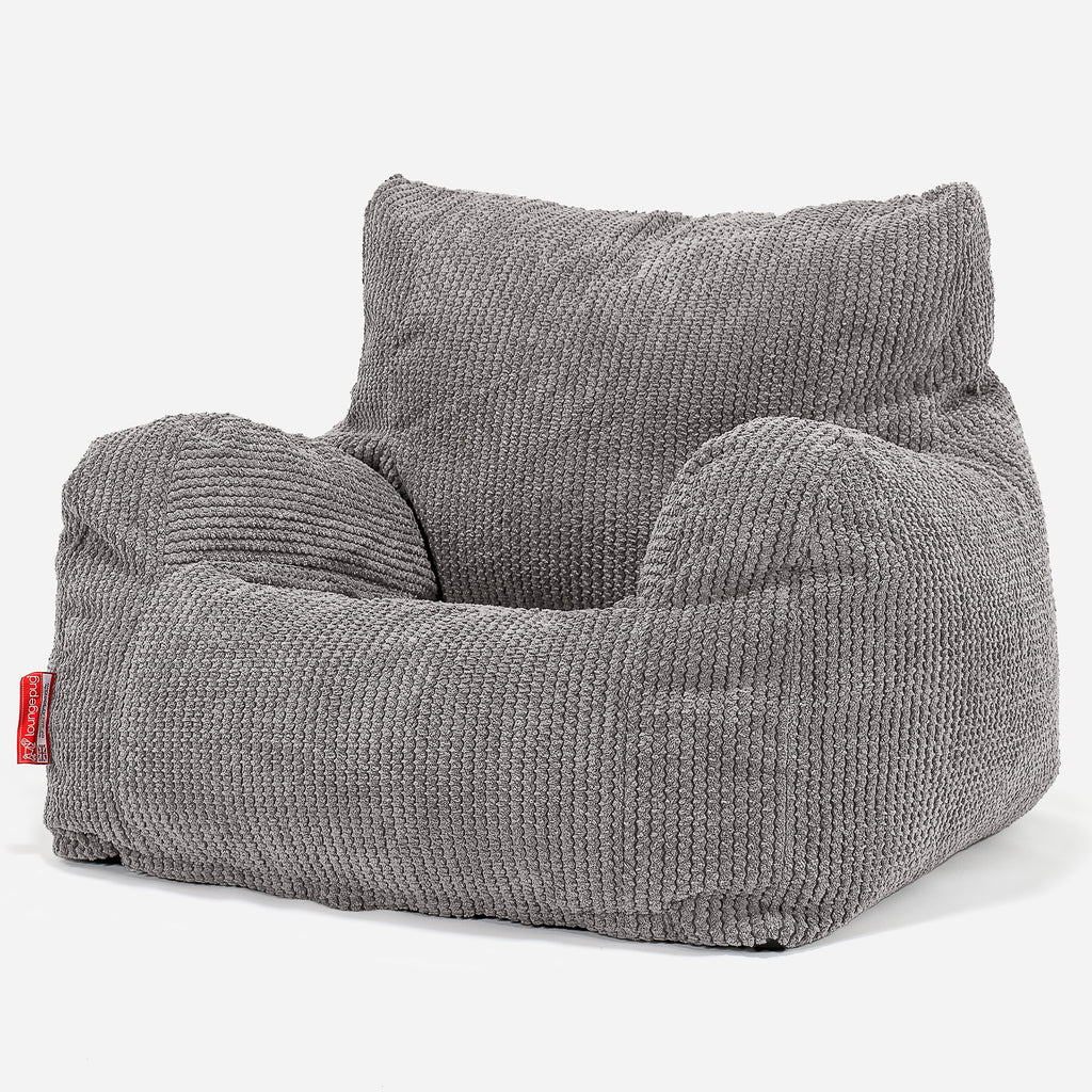 Puff Sillón - Pompón Carbón Gris 01