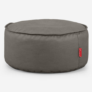 Puff Taburete - Cuero Vegano Gris