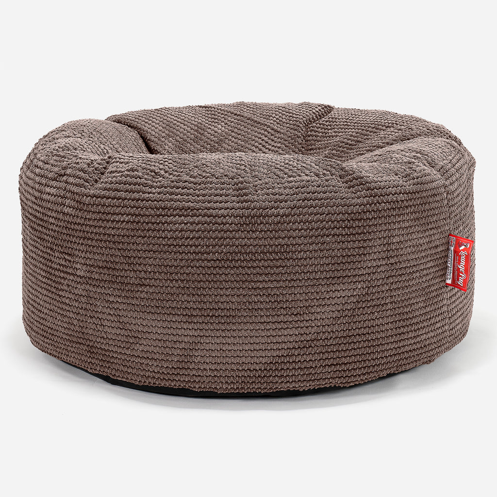 Puff Taburete - Pompón Chocolate 01