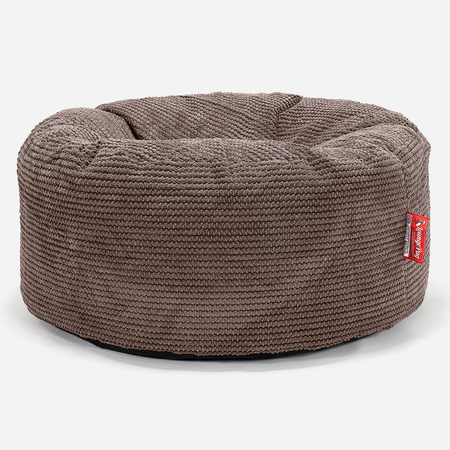 Puff Taburete - Pompón Chocolate 01