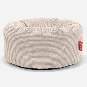 Puff Taburete - Pompón Crema