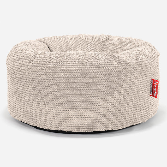 Puff Taburete - Pompón Crema 01
