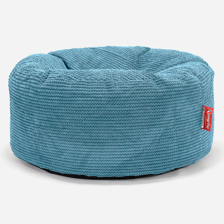 Puff Taburete - Pompón Egeo Azul 01