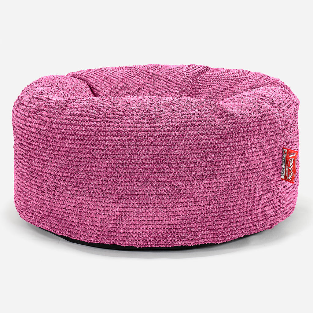 Puff Taburete - Pompón Rosa 01