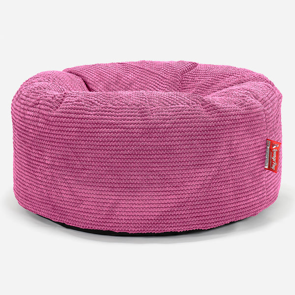 Puff Taburete - Pompón Rosa 01