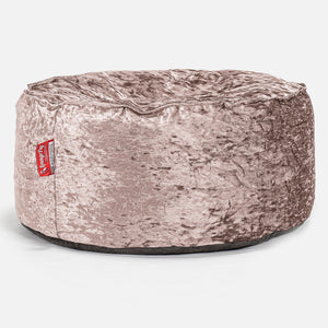 Puff Taburete - Terciopelo Retro Trufa