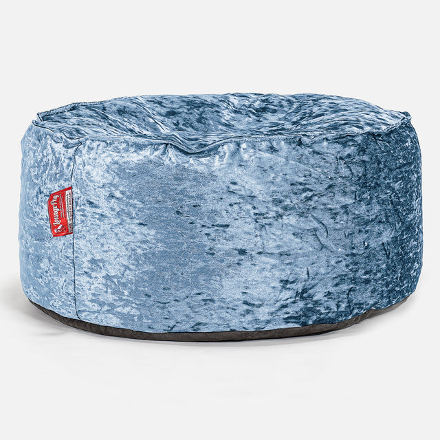Puff Taburete - Terciopelo Retro Turquesa 01