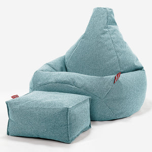 Silla De Juego Puf - Lana de Interalli Agua