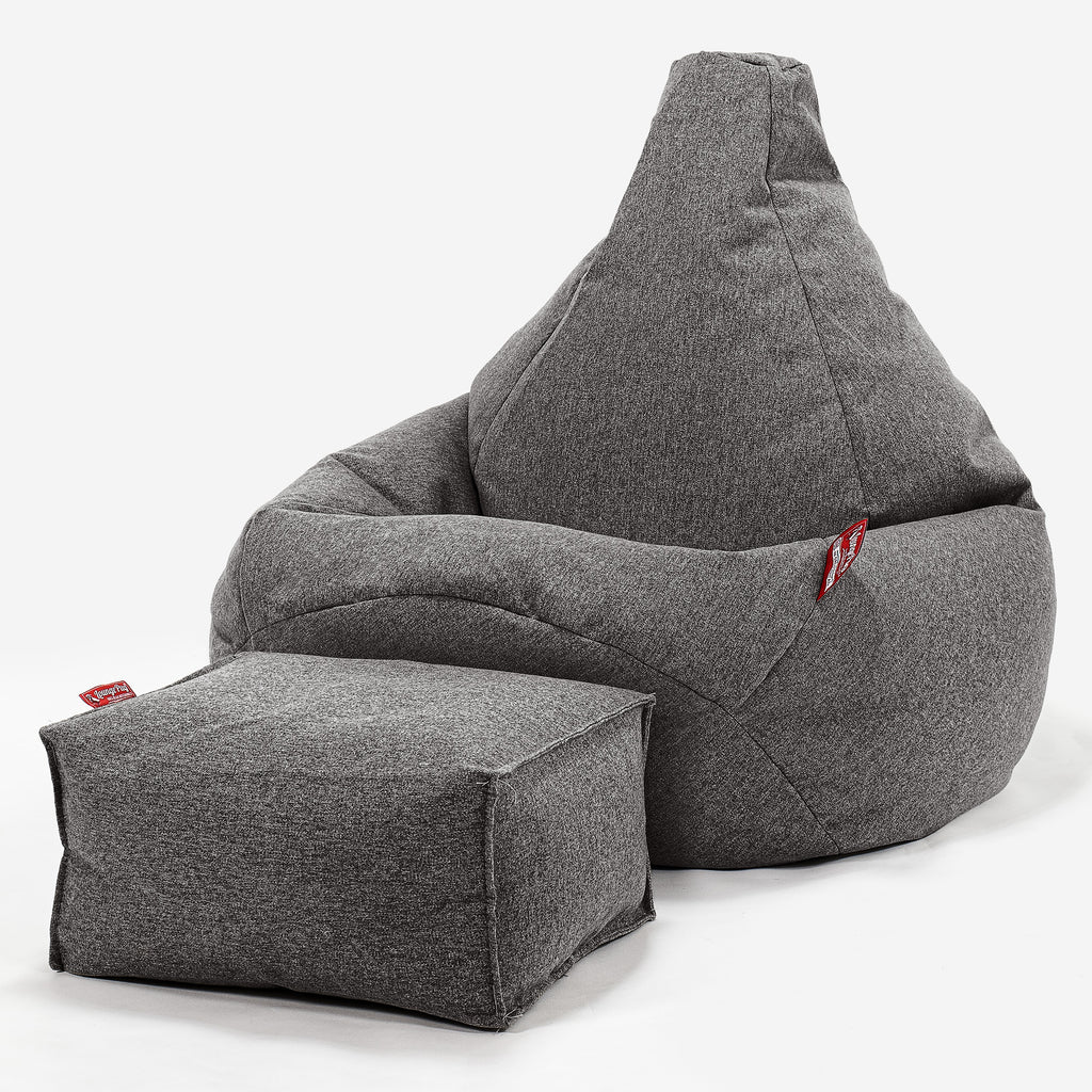Silla De Juego Puf - Lana de Interalli Gris 01
