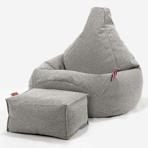 Silla De Juego Puf - Lana de Interalli Plata