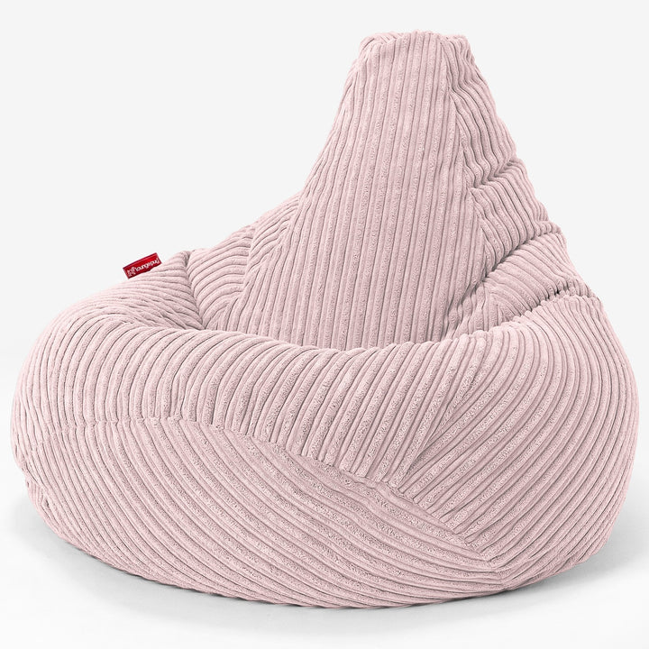 Silla De Juego Puf - Pana Clásica Rosa Claro 02
