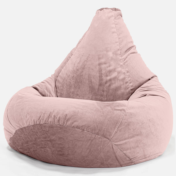 Silla De Juego Puf - Terciopelo Rosa 01