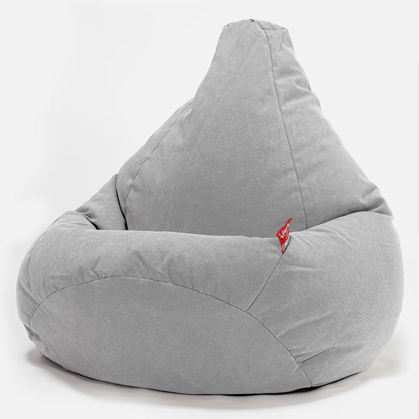 Silla De Juego Puf - Vaquero Desgastado Gris 01