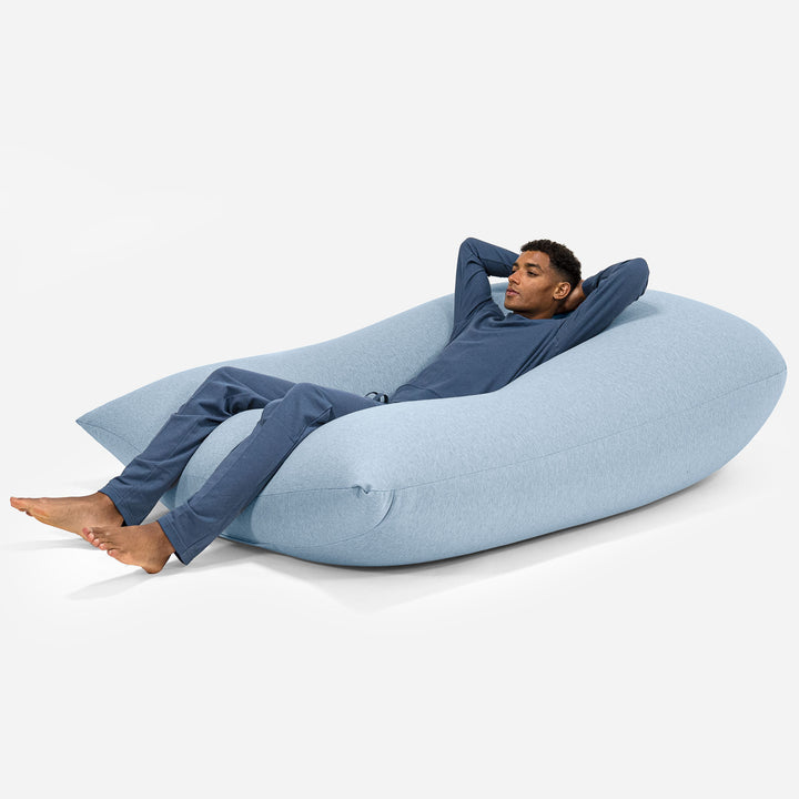 Puf Gigante Venti XXL - Algodón Elástico Bebé Azul 02