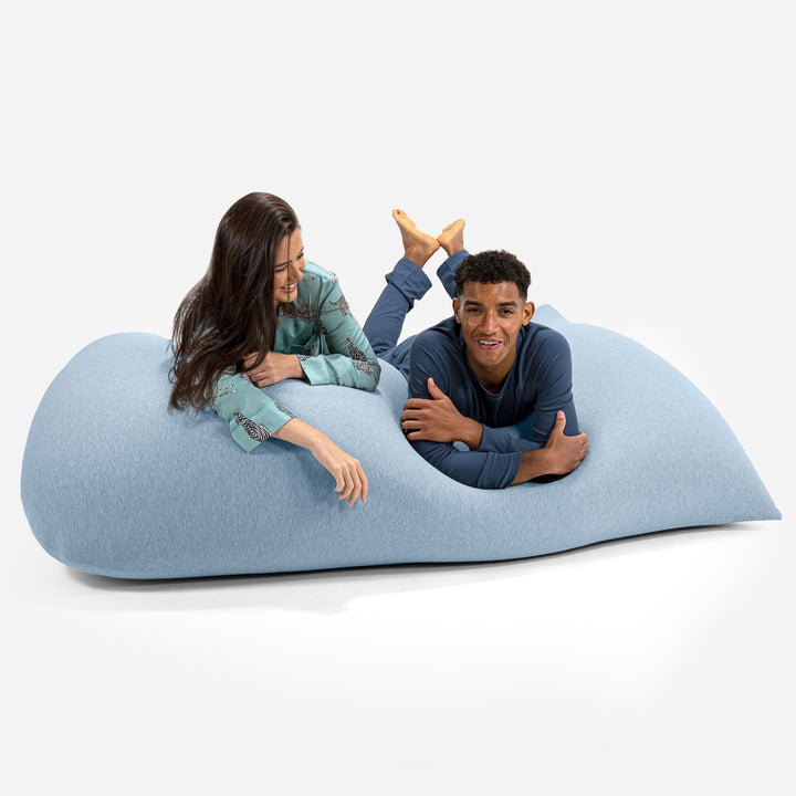 Puf Gigante Venti XXL - Algodón Elástico Bebé Azul 03