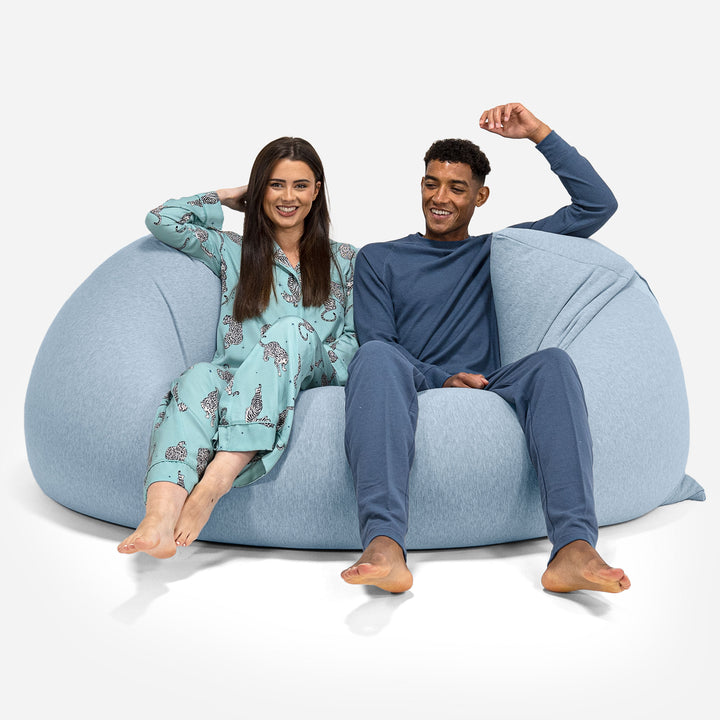 Puf Gigante Venti XXL - Algodón Elástico Bebé Azul 04