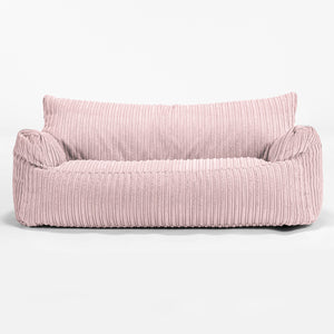 Puf Sofá Infantil Josephine 1-5 años - Pana Clásica Rosa Claro