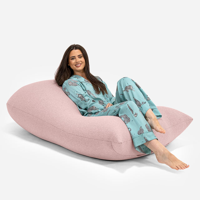Puf Grande XL - Algodón Elástico Bebé Rosa 01