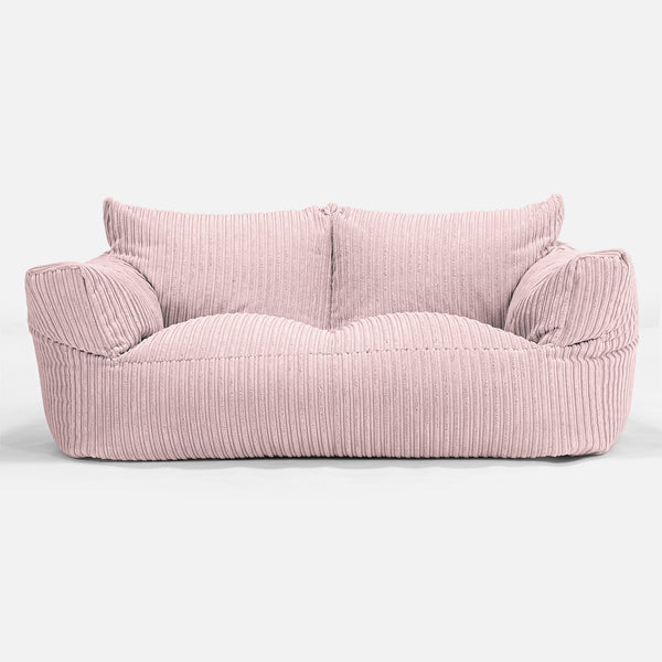 Puf Sofá Josephine - Pana Clásica Rosa Claro 01