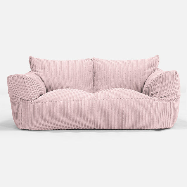 Puf Sofá Josephine - Pana Clásica Rosa Claro 01