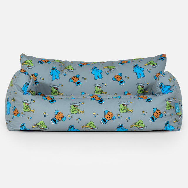 Puf Sofá Infantil 1-5 años - Monstruo de las Galletas Triki & Óscar el Gruñón 01