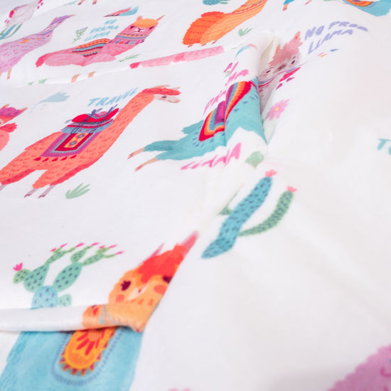 Sudadera Tipo Manta con Capucha Extragrande para Hombre o Mujer - Tela Minky Lisa Llama 06