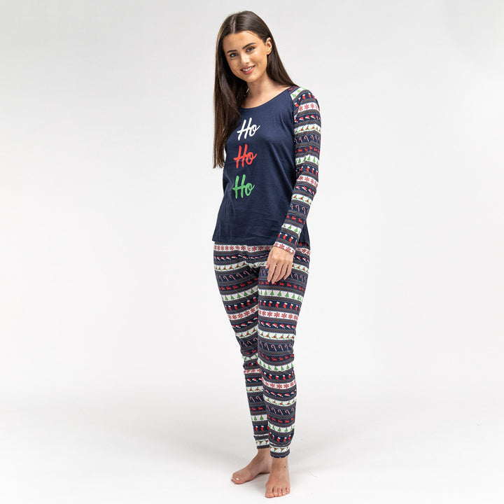 Pijama de mujer Estampado Navideño Ho Ho Ho 02