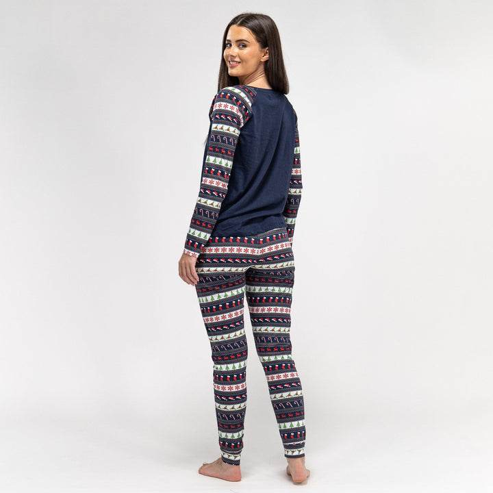 Pijama de mujer Estampado Navideño Ho Ho Ho 05