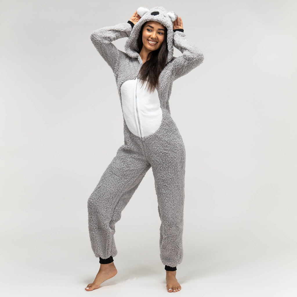 Pijama mono polar Koala para mujer 01