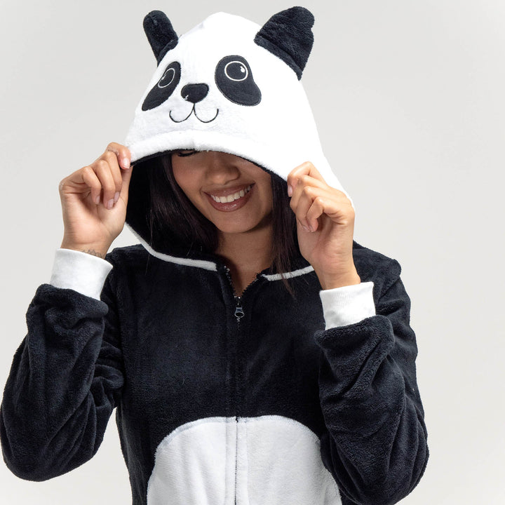 Pijama mono polar Panda para mujer 02
