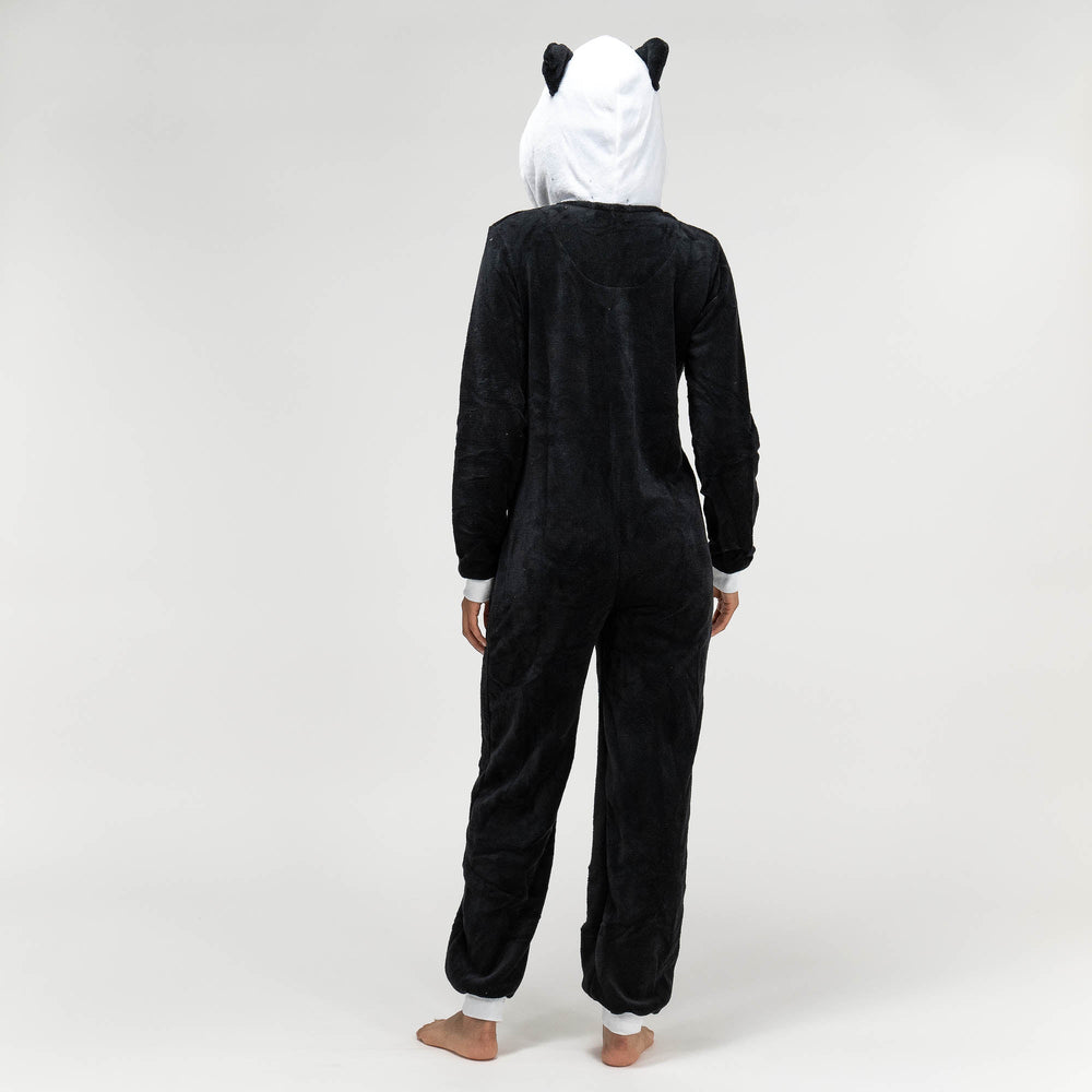 Pijama mono polar Panda para mujer 01