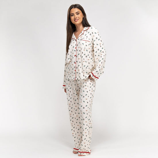 Pijama Navidad de Mujer Esqui Festivo 02