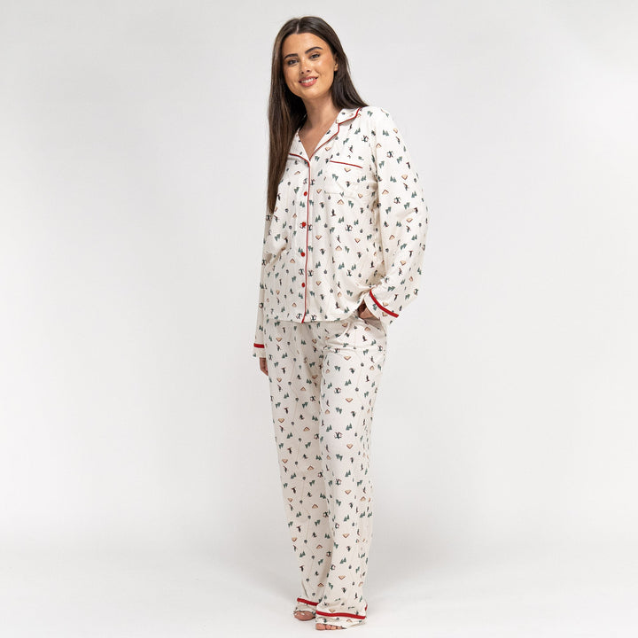 Pijama Navidad de Mujer Esqui Festivo 02