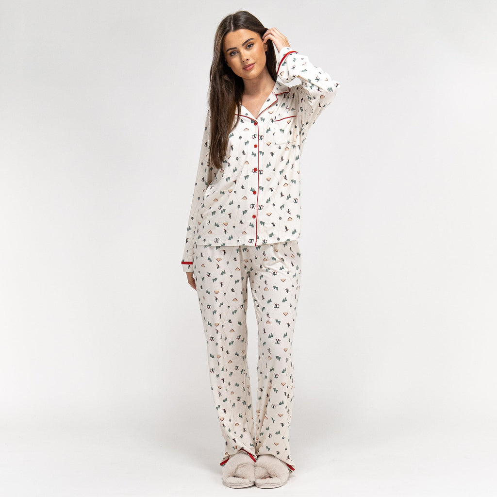 Pijama Navidad de Mujer Esqui Festivo 03