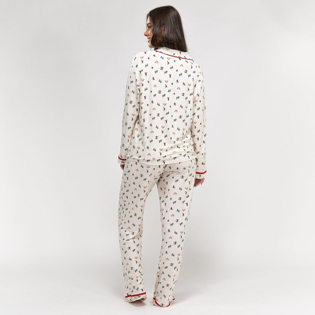 Pijama Navidad de Mujer Esqui Festivo 04