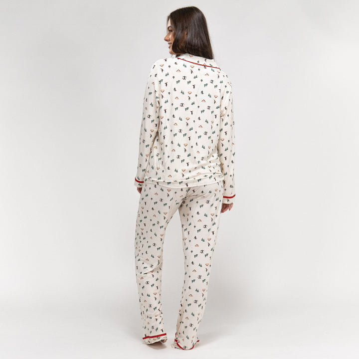 Pijama Navidad de Mujer Esqui Festivo 04